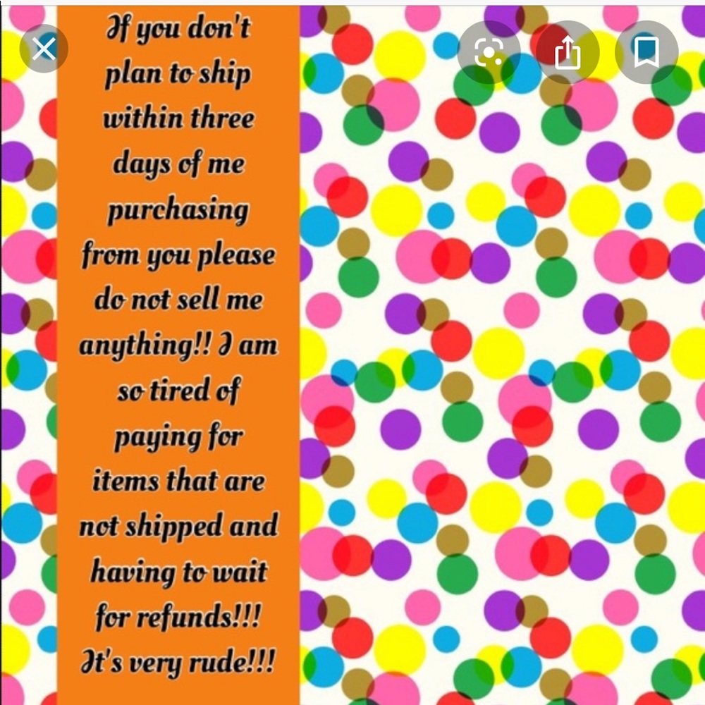 This is a message to poshmark sellers.
